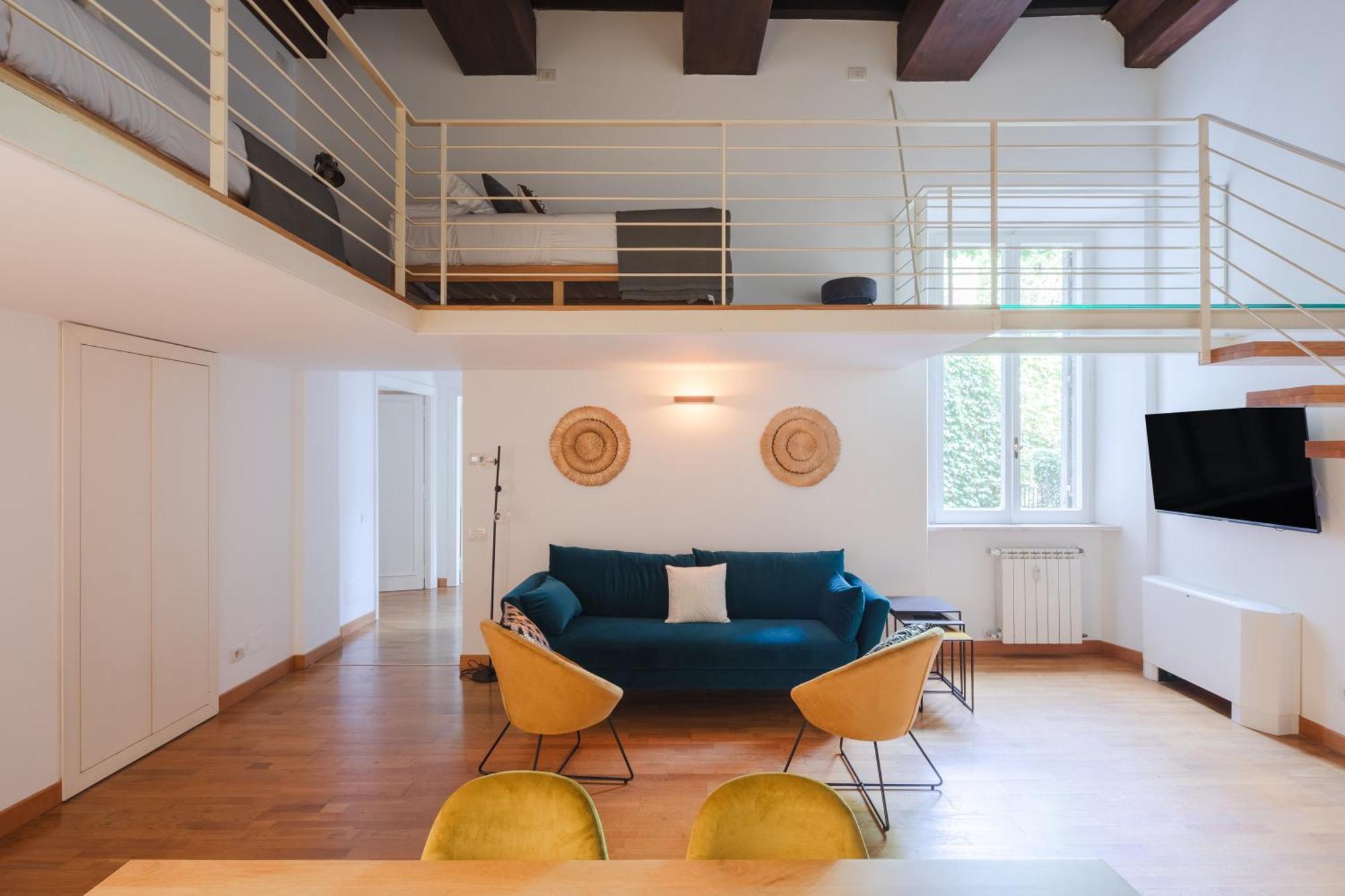 Elegant With Patio At Piazza Navona Apartment *